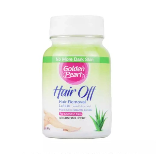 Golden Pearl Hair Off Hair Removal Lotion Aloe Vera 120g gm Jar